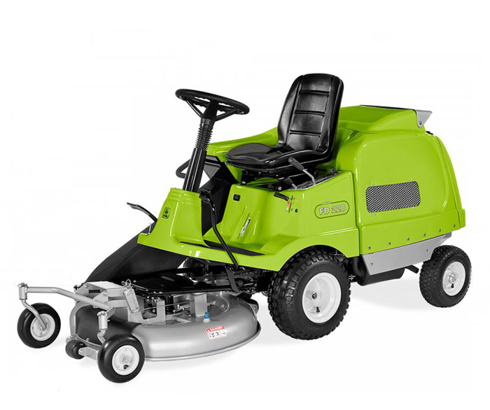 Outfront mowers with collection